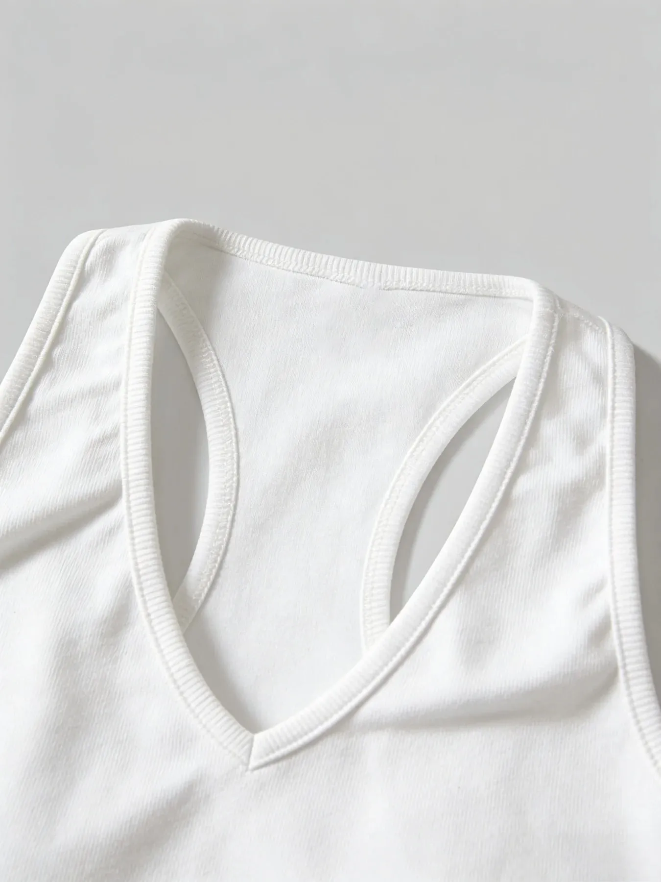 3 peças femininas casuais elegantes de cor sólida corte curto com umbigo decote em V sem mangas colete top conjunto de três peças