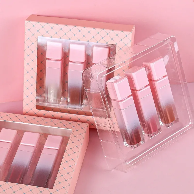 Conjunto de maquiagem personalizada Vegan Lip Gloss Kit de maquiagem de marca própria Kit profissional completo para lábios