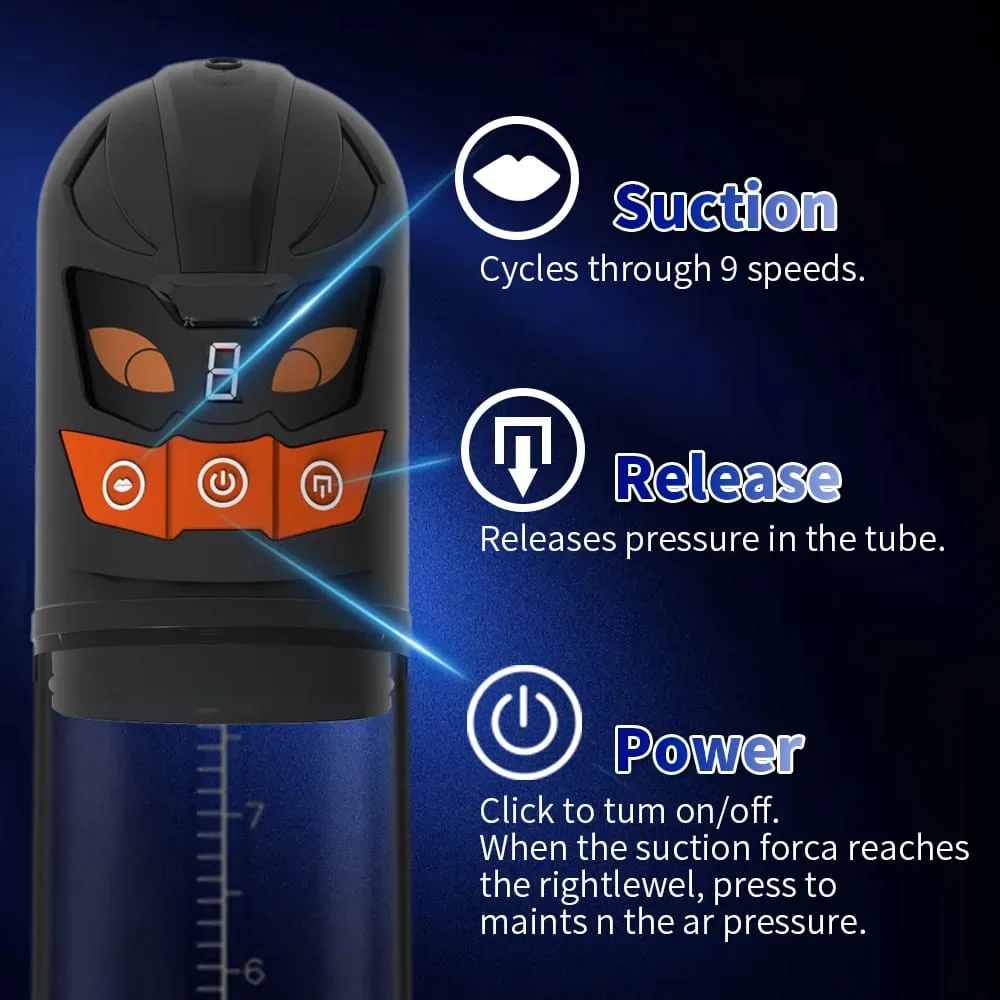 Automatic Penis Water Pump Electric Penis Pump Masturbator Penis Extender Dick Enlarger for Penis Trainer Sex Toys for Men