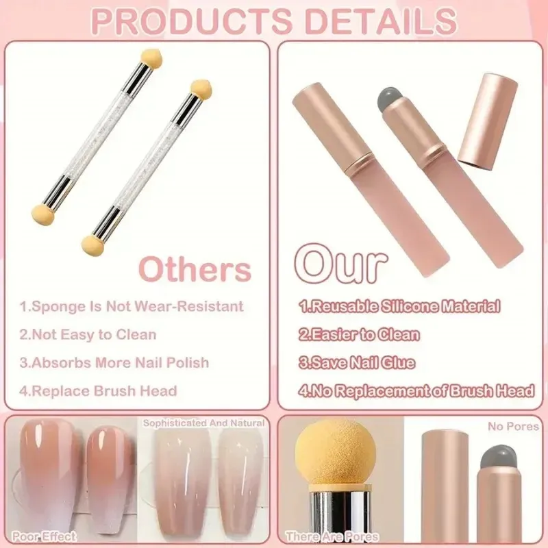 Atualizar escova de lábios de silicone com capa como pontas dos dedos batom florescendo escovas escova macia q multifuncional olho concea — image 4
