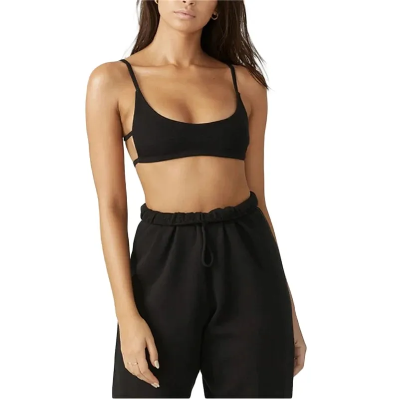 Lamuusaa y2k tops femininos roupas sexy cor sólida alça espaguete sem mangas sem costas colete com nervuras básico camisetas verão streetwear — image 4