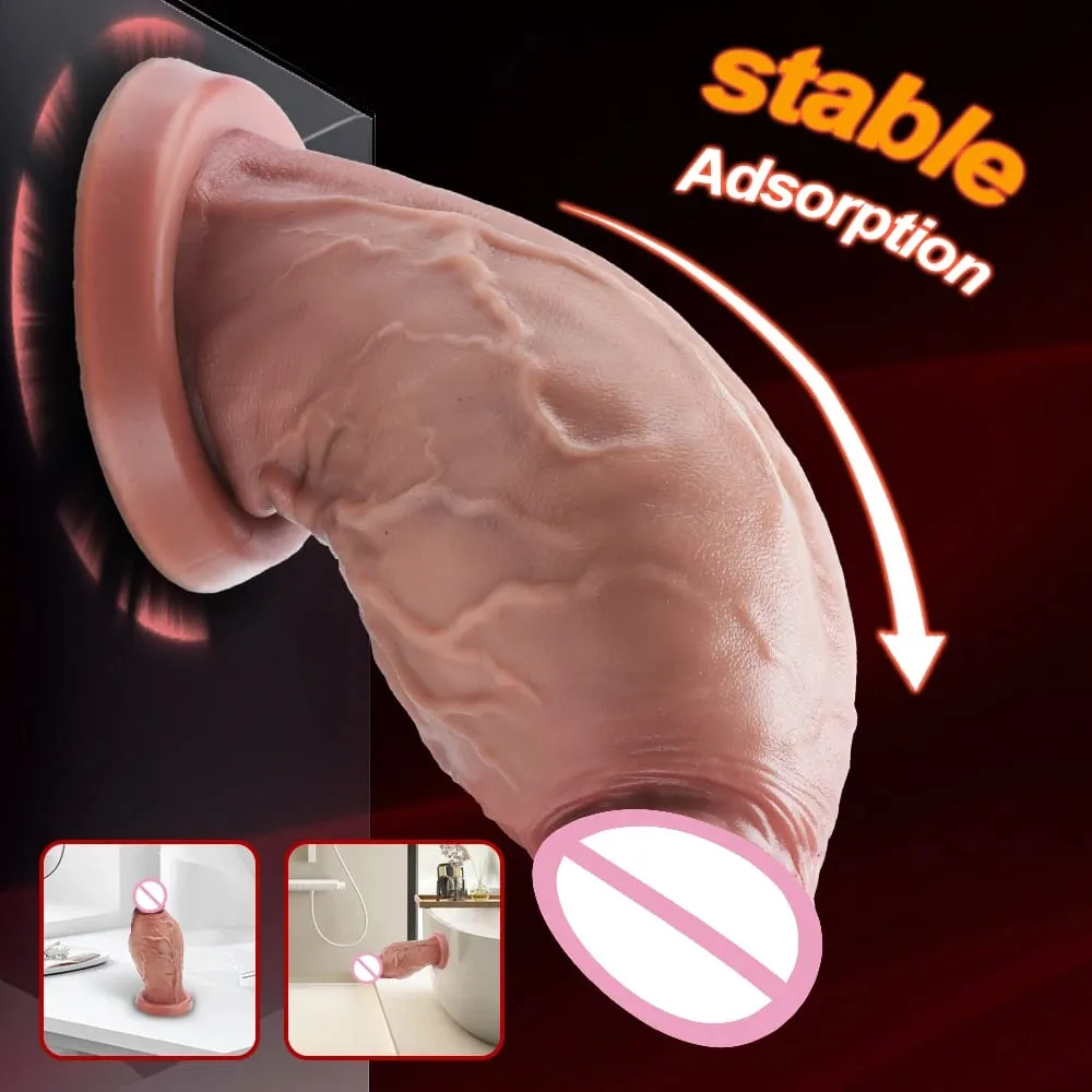 XXL Spuer Bigger Realistic Dildos Thick Silicone Anal Dildo Expander Thick Penis Adult Sex Toys Masturbation Butt Plug