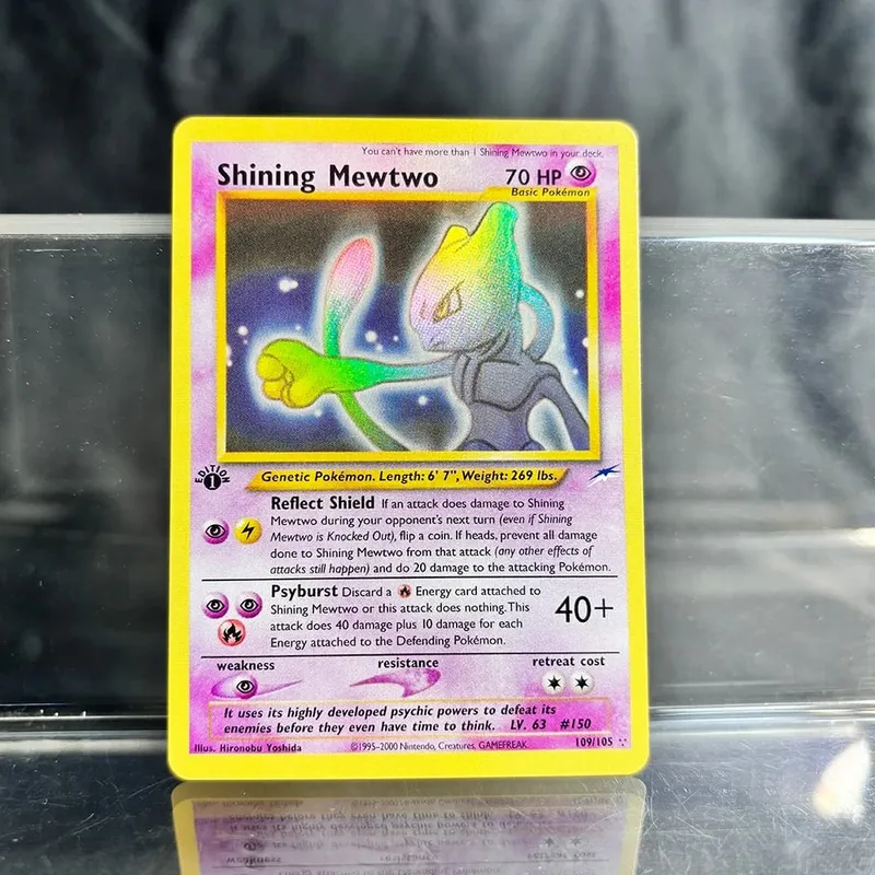 Coleção de negociação de jogos holográficos cartões proxy ptcg charizard pikachu mew ex singl pkm cartões de folha gengar vmax skyridge (sk)