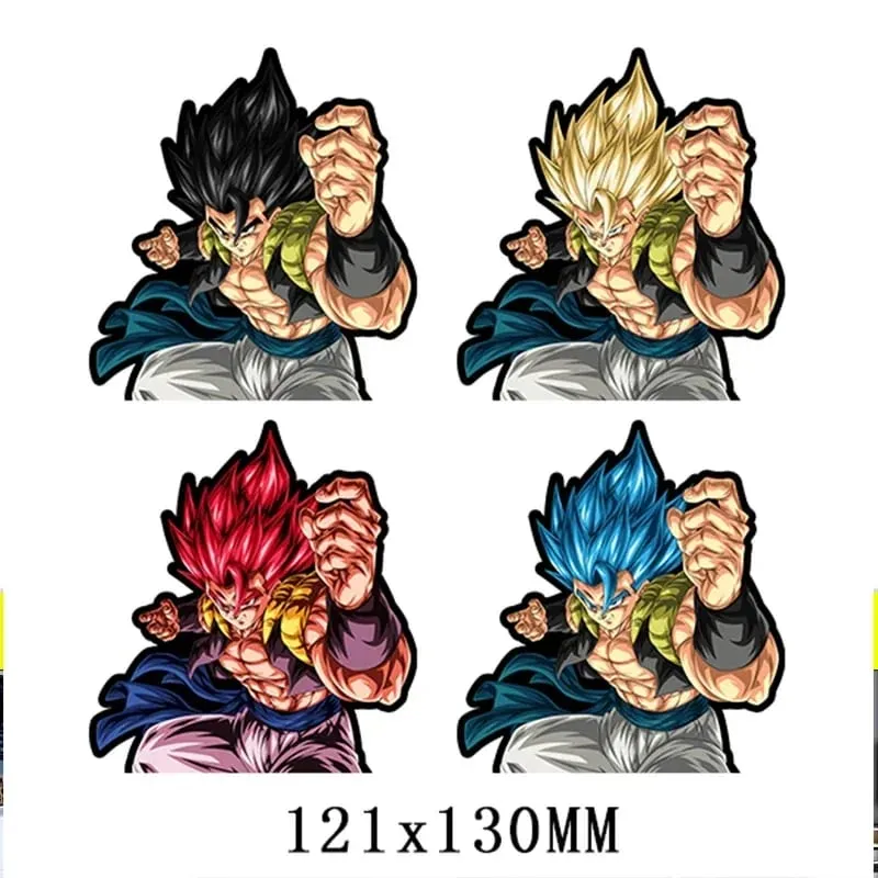 Anime 3D Lenticular Adesivo Goku Vegeta Decalques à prova d'água para carro, geladeira, skate, etc. — image 32