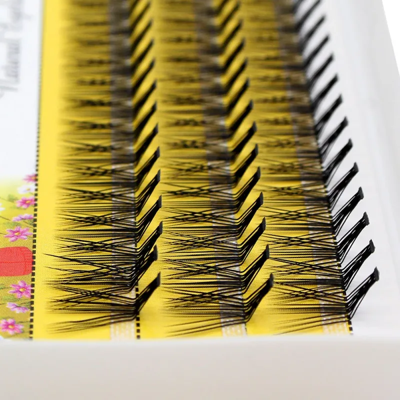 Super grupo novo l curvado vison cílios postiços 60 clusters lashtray maquiagem 20d extensões de cílios individuais feitos à mão cílios
