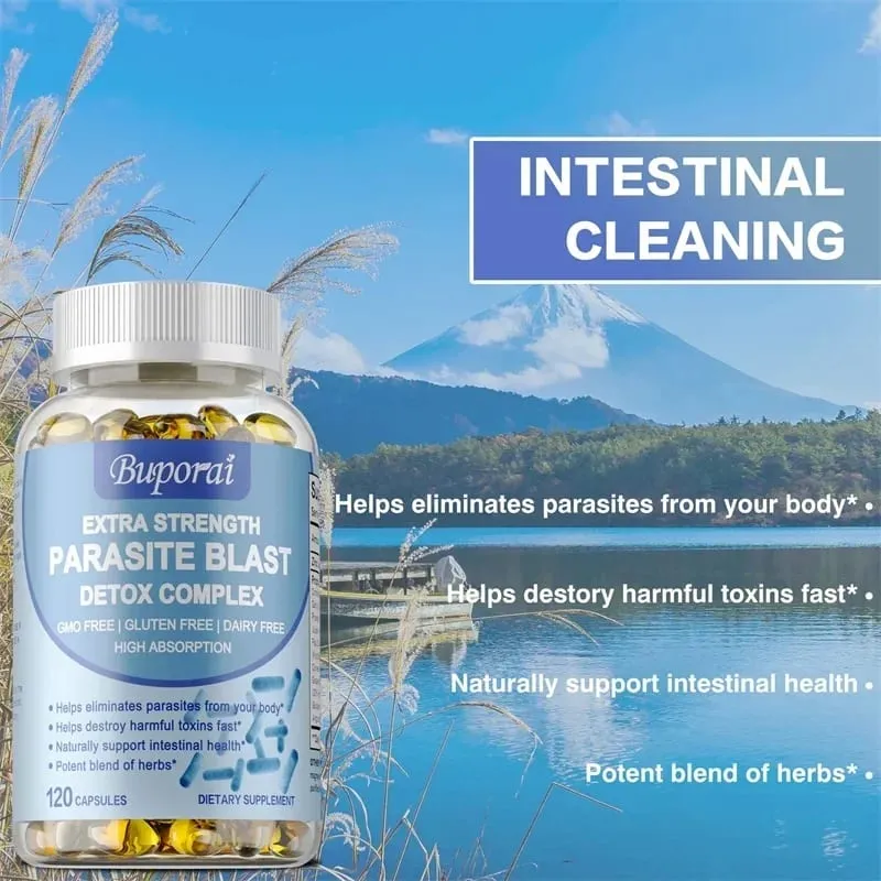 Complexo Parasite Blast Detox - Apoia a saúde intestinal Elimina parasitas Promove o metabolismo e aumenta a imunidade