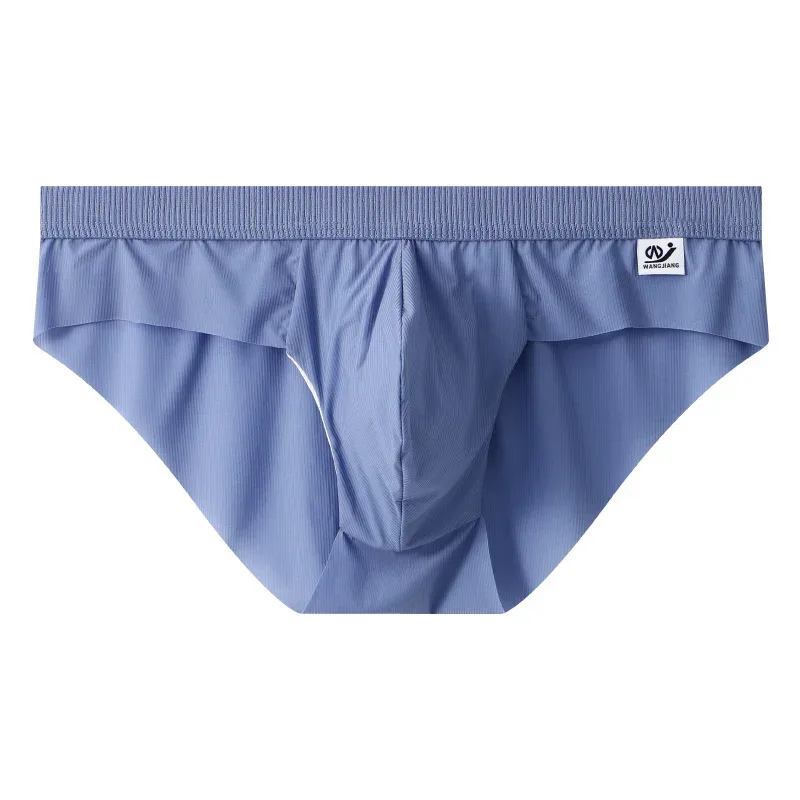 New Arrival Men's Briefs Ice Silk Underwear Seamless Breathable Low Waist Panties Shorts