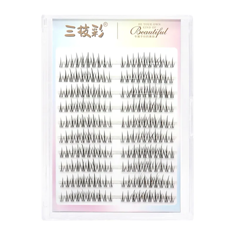 Cílios postiços C Curl Natural & Wispy Lash Wisps Manga Cílios autoadesivos perfeitos para meninas noite fora ferramentas de maquiagem para os olhos