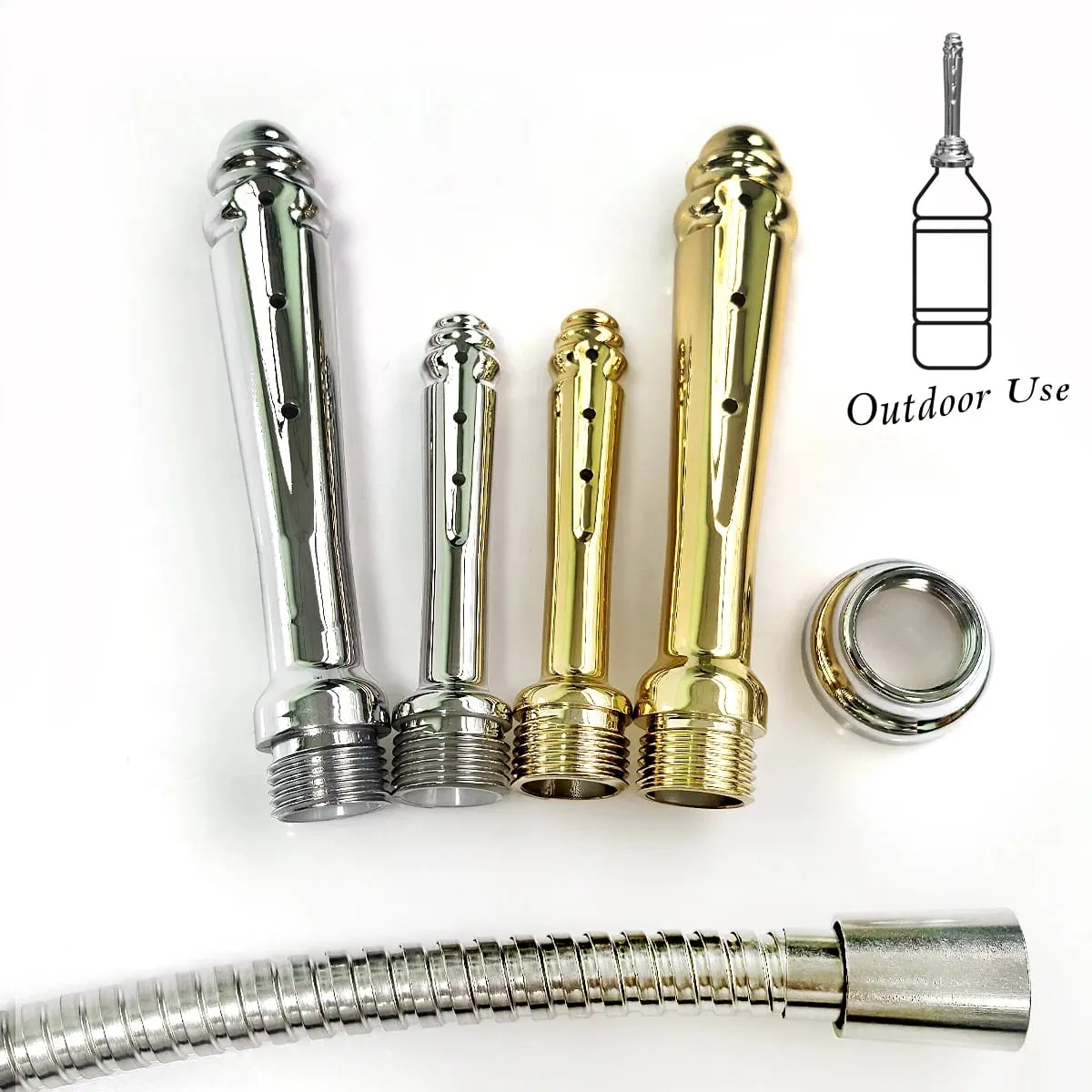 1 pçs abs anal vaginal ducha cabeça de conversão para uso ao ar livre bunda flush multi-função enema plug-in chuveiro brinquedos sexuais