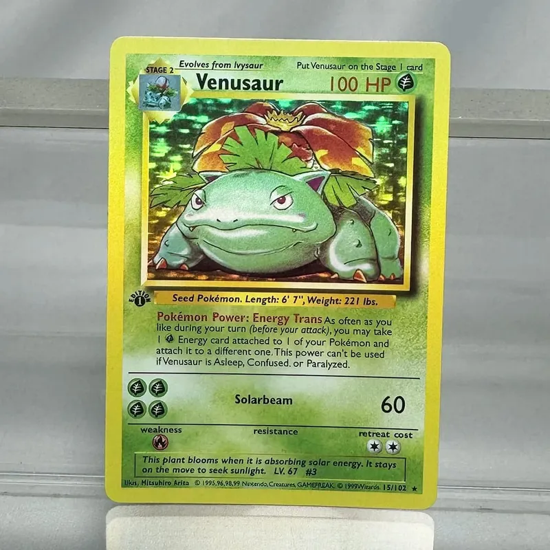 PKM 全像單代理卡 Lugia Charizard Venusaur 箔遊戲收藏卡 PTCG 兒童玩具
