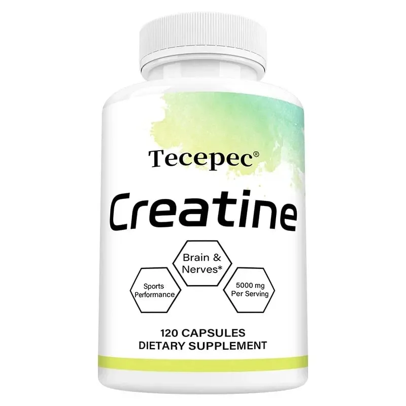 Creatine - Builds Muscle Improves Athletic Performance Enhances Physical Endurance and Improves Recovery - 120 Capsules