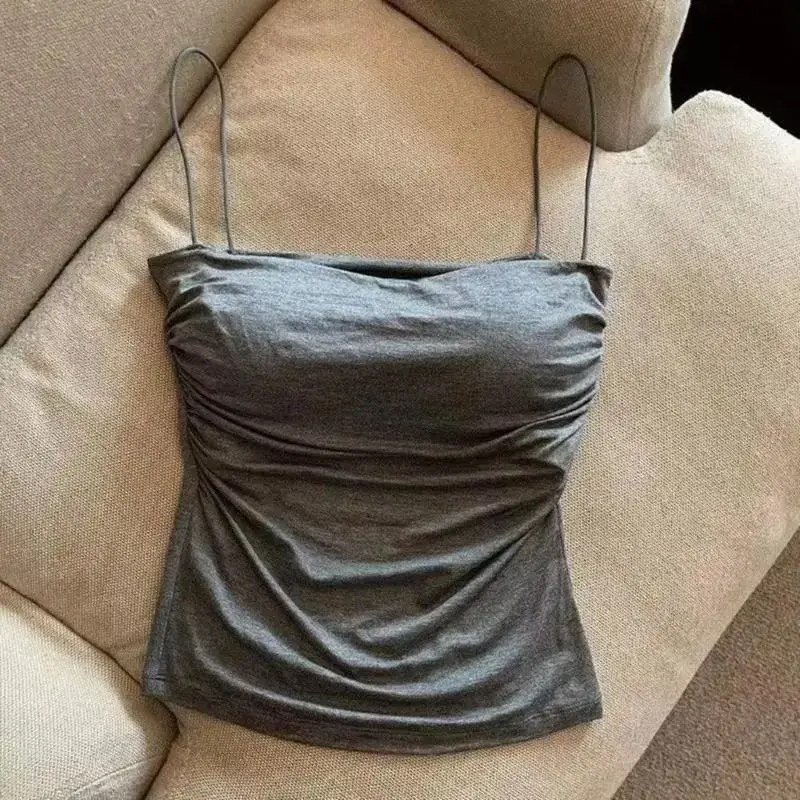 31BF Tops com sutiã embutido Camisola de verão Tops para sair