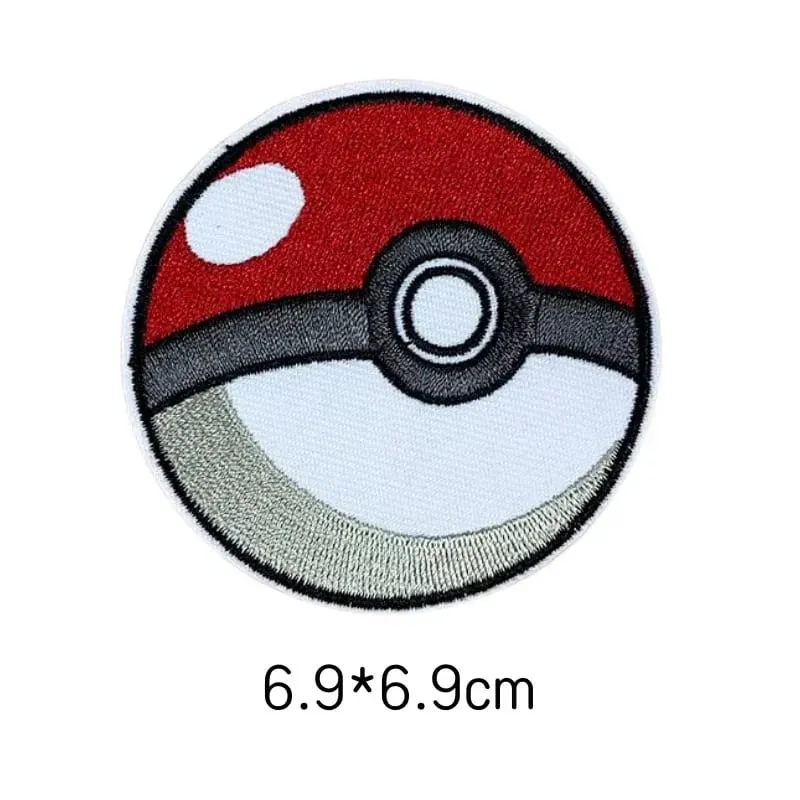 Cloth Patch Pikachu Clothes Stickers Sew on Embroidery Patches Applique Iron on Clothing Cartoon DIY Garment Decor