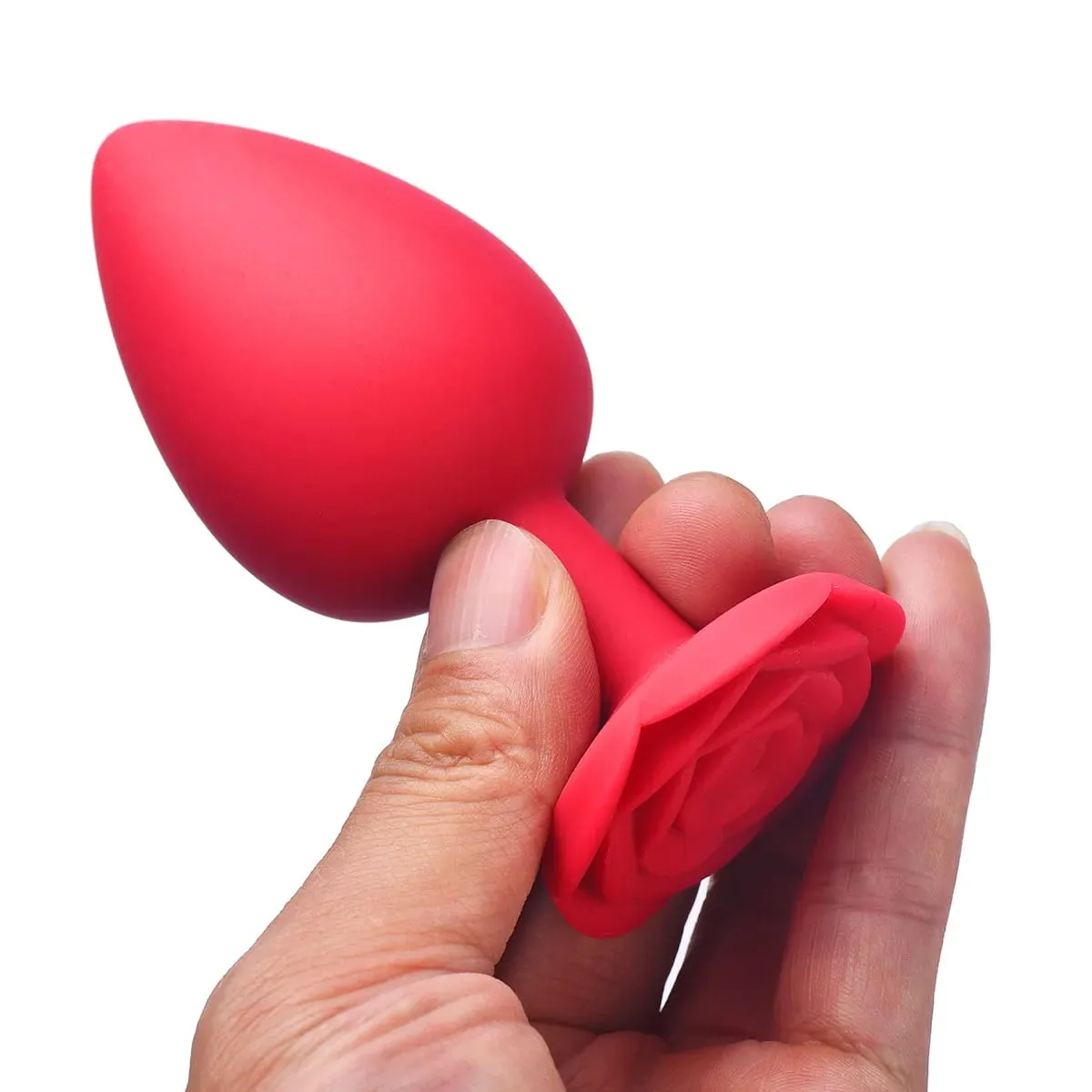 Rosa flor silicone anal contas butt plug conjunto pequeno médio grande anal plug jóias treinador anal vibrador ânus sexo brinquedo das mulheres dos homens gay