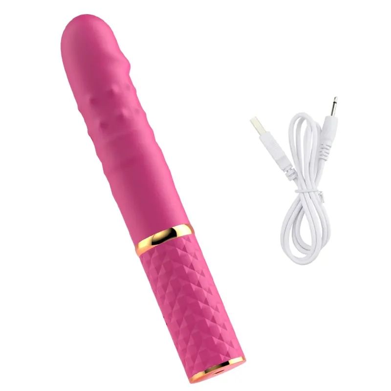 Vibrador telescópico vibrador automático para cima massageador ponto g empurrando buceta retrátil vibrar brinquedos sexuais de tamanho grande para mulheres