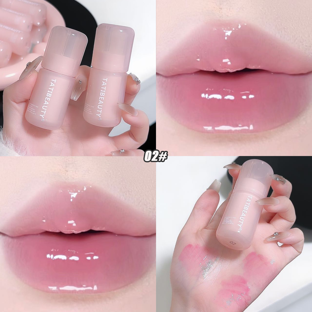 Espelho água brilho labial cristal geléia batom hidratante plumping hidratante colorido lábio matiz lábios cuidados maquiagem beleza