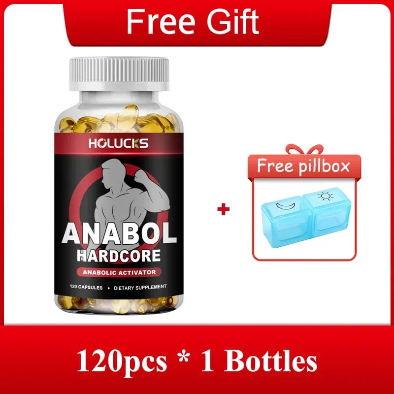 Anabol Hardcore Supplement Boost Workout Energy Muscle Growth & Protein Synthesis Balances Men Hormones