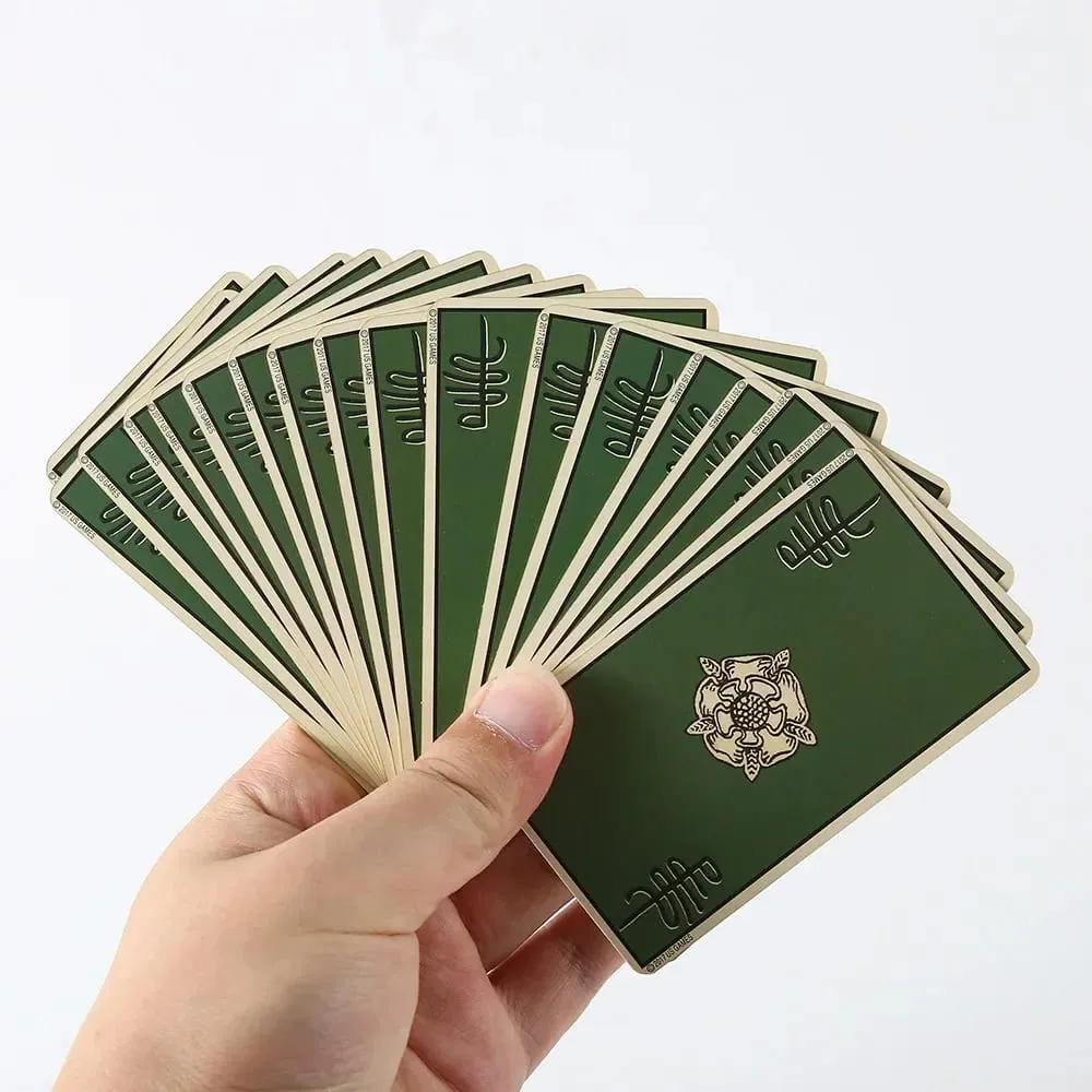 無邊框版塔羅牌金邊塔羅牌神諭卡 78 張鐵皮金屬盒派對個人娛樂紙牌遊戲 — image 6