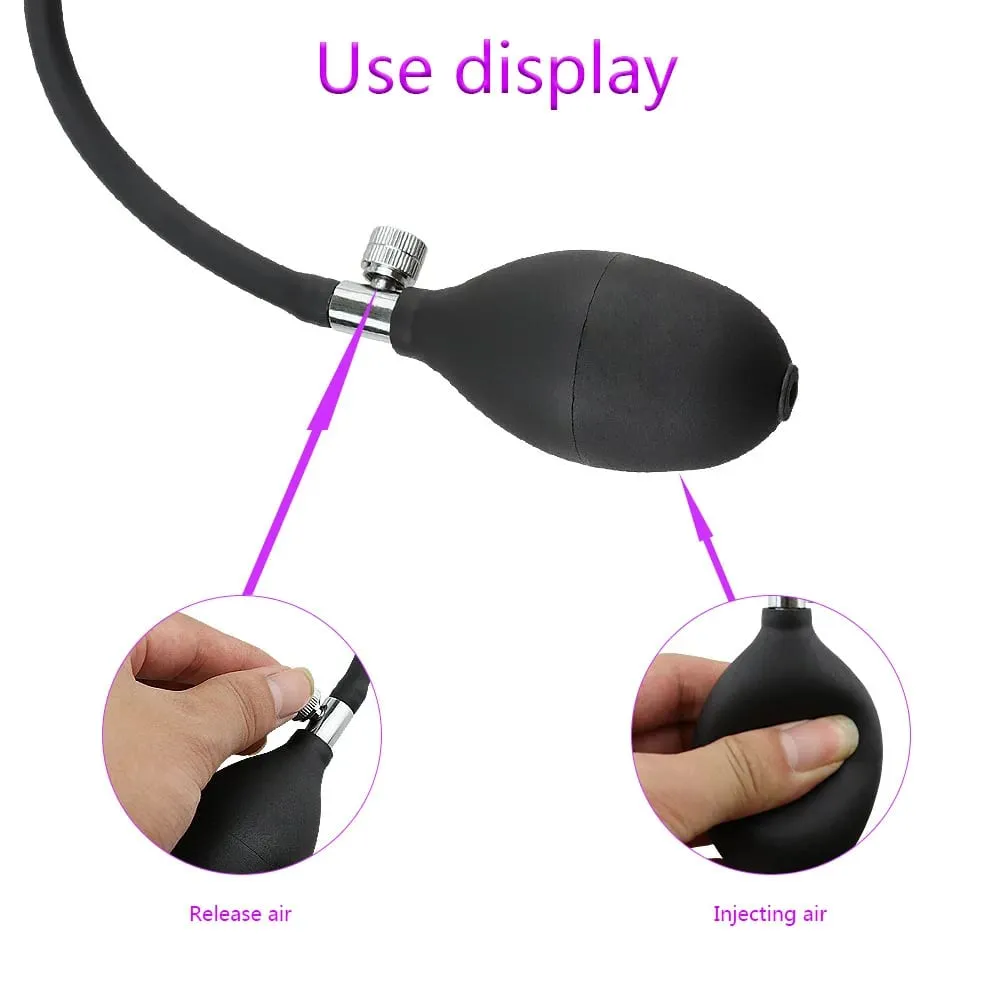 Inflável uretra cateter dilatador expansível cavalo olho vara silicone pênis plug masturbador bdsm brinquedos sexuais para homens gay adulto