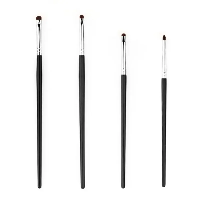 Pincéis macios e finos para sombra, manchas, delineador, pálpebras, iluminador, mentiroso, bicho da seda, ferramentas para maquiagem dos olhos