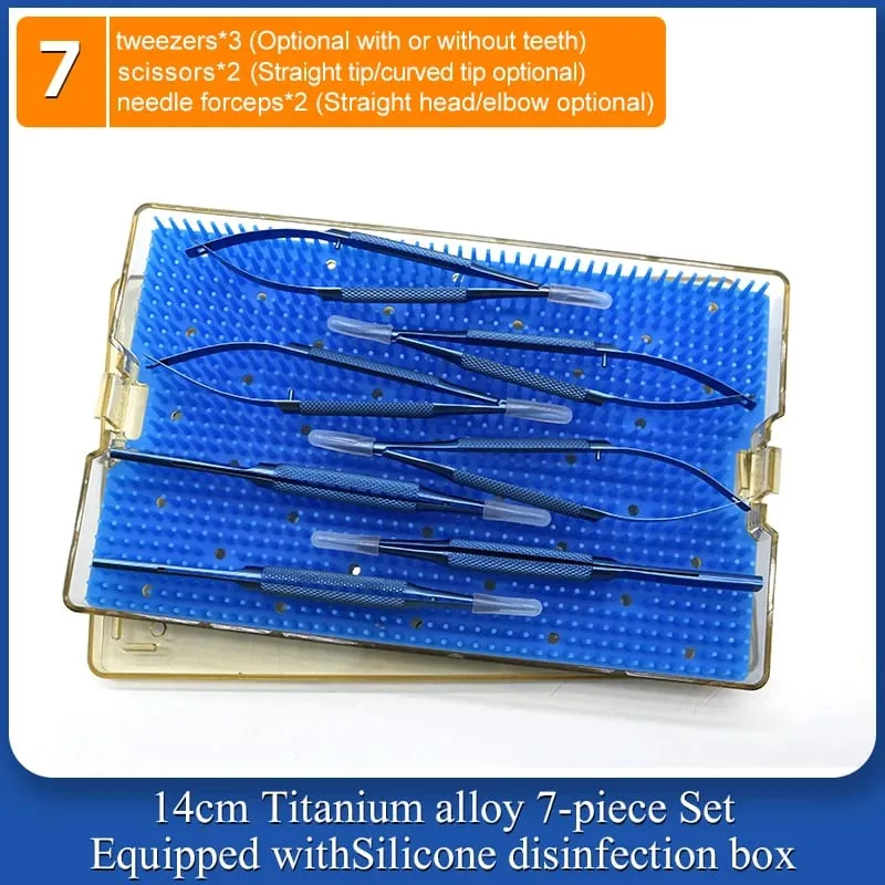 4 Pieces/set Of Ophthalmic Microsurgery Instruments 12/16/18cm Scissors+Needle Holder+tweezers Stainless Steel Surgical Tools