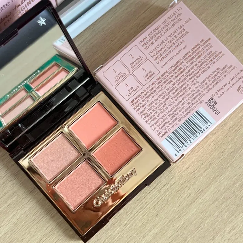 Conjuntos de maquiagem CT Batom Luz Rosa Médio Rosa Plumps Gloss Lip Tint em forma de coração Dois tons Blush Lip Liner Paleta de sombras