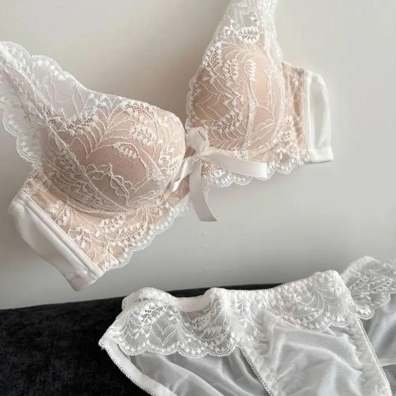 Novo conjunto de sutiã push up sem fio para mulheres pequeno busto reunir suporte lateral anti sag lingerie sexy conjunto de sutiã 32-38
