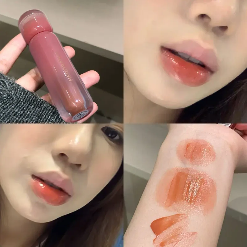 Uva fumada roxo vermelho lábio esmalte espelho água brilho labial hidratante batom líquido matiz claro maquiagem coreano feminino cosméticos — image 12