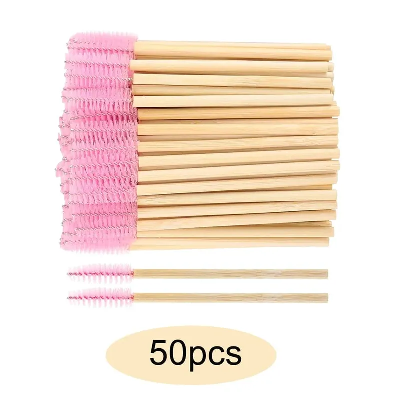 50/100/150 pçs escovas de cílios corretivo lash escova spoolies rímel varinhas aplicador para extensão de cílios conjunto de maquiagem laukiss