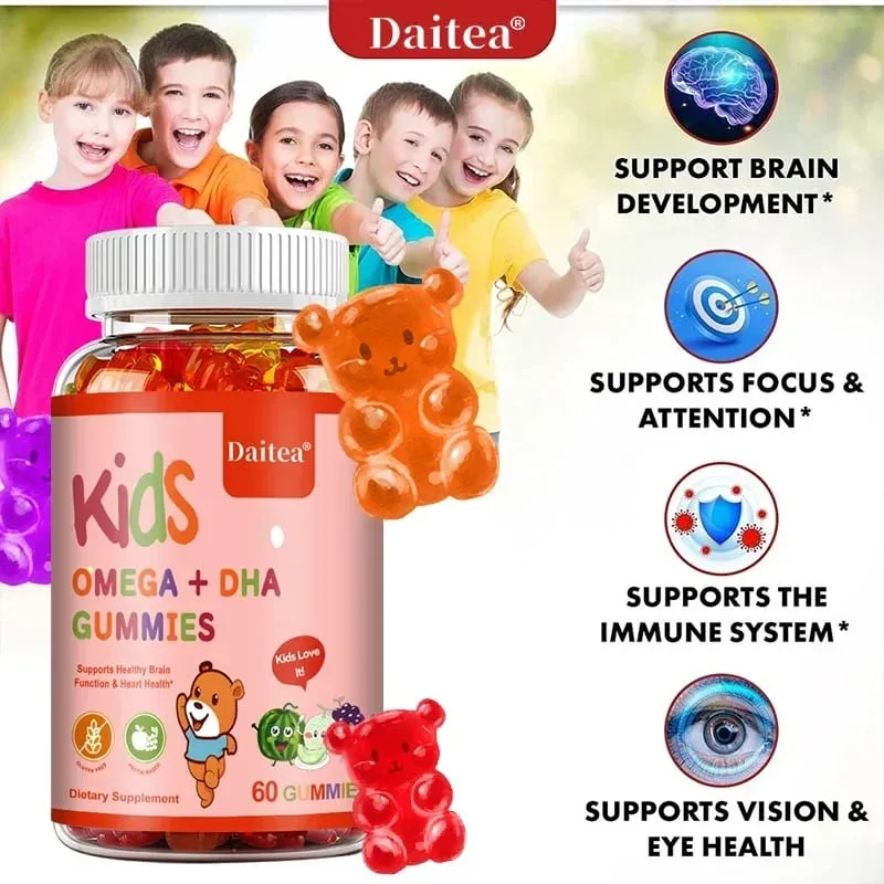 Children's Intelligence Supplement Gummies Support Intelligence Concentration Memory and Nutrition To Make Learning Easier