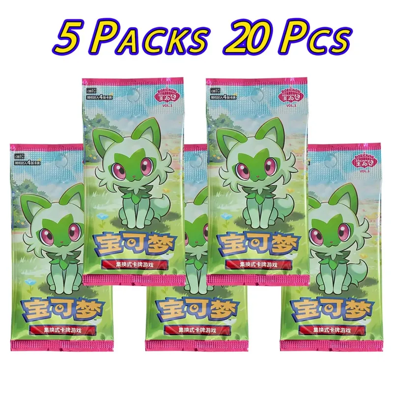 100% original pokemon 17.5 eevee booster pack gem pack vol1 2 3 4 5 cartões pokemon ptcg negociação gem saco cartões coletados brinquedo presente