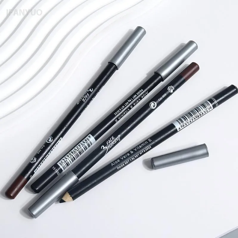 1/12Pc Waterproof Black Brown Eyeliner Pencils-Smudge-Proof Long-Lasting Beginner-Friendly Smooth High Pigmented Punk Eye Makeup