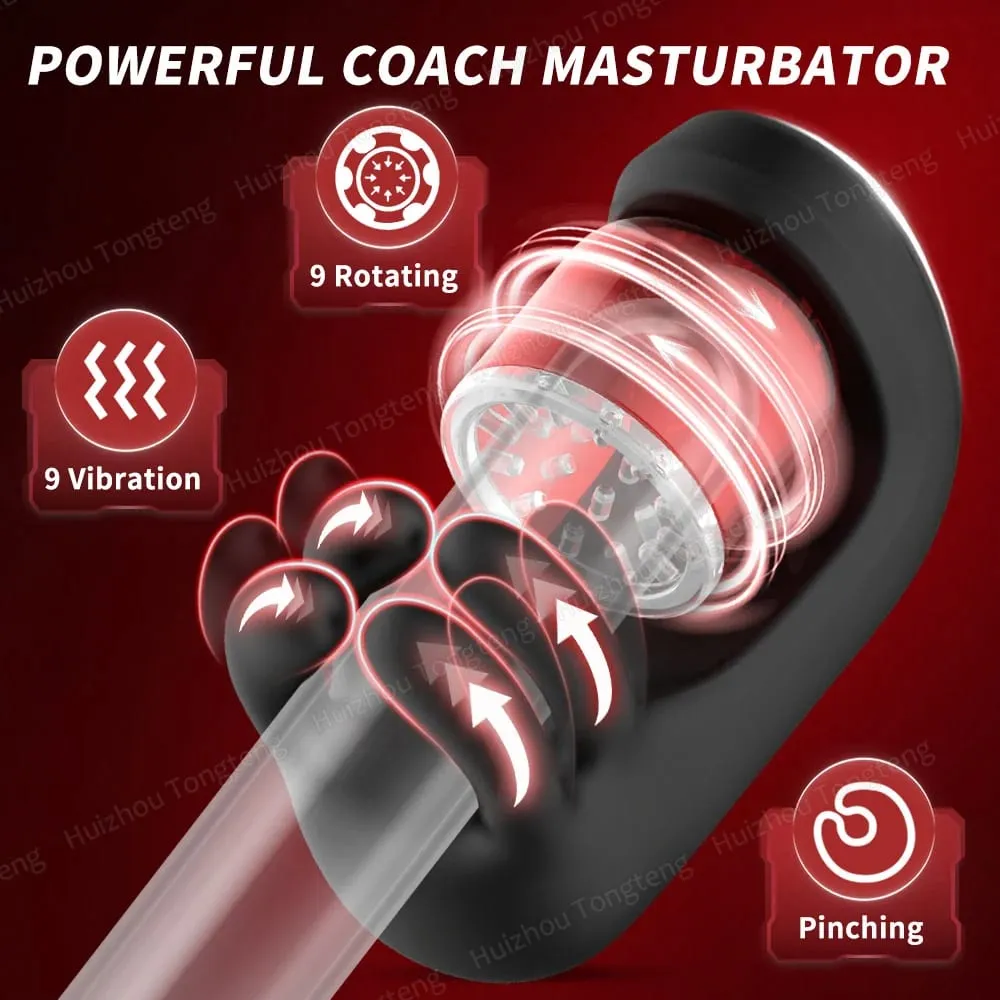 9 modos rotativos de mordida, máquina sexual de boquete para treinamento, estimulação, aumento de resistência, brinquedos sexuais adultos para homens, prazer