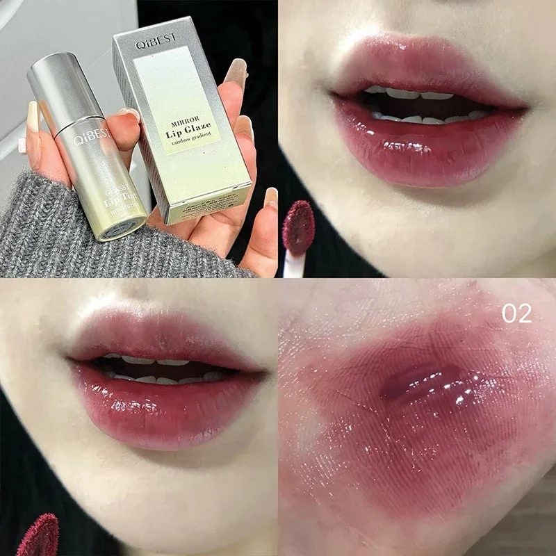 Nước Gương Son Bóng Dưỡng Ẩm Lâu Dài Dễ Dàng Mặc Nước Thủy Tinh Son Men Dưỡng Màu Đỏ Gợi Cảm Lip Tint Trang Điểm