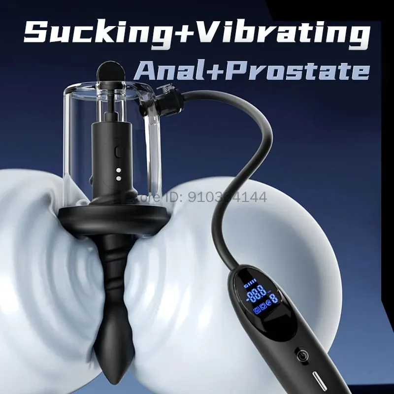 Vibração elétrica sucção ânus rosebud bomba vibratória butt plug vácuo otário massageador de próstata masculino brinquedos sexuais anal para homens ferramenta