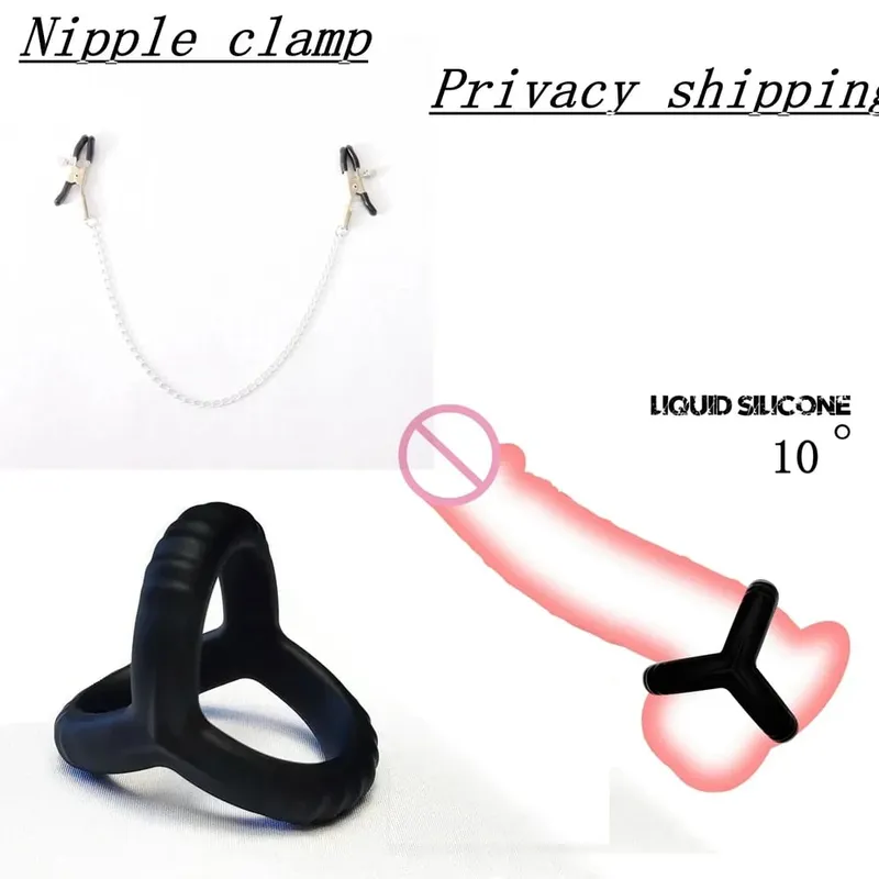 Anel peniano de silicone preto, anel reutilizável para retardar a ejaculação, bloqueio de sêmen, anel peniano, brinquedos sexuais para casais, sex shop