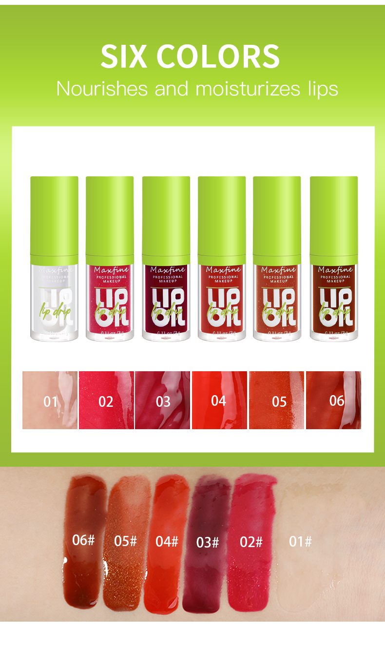 6-tone moisturizing lip gloss luminous oil lip gloss moisturizing transparent liquid lip gloss natural lip enhancer make lips