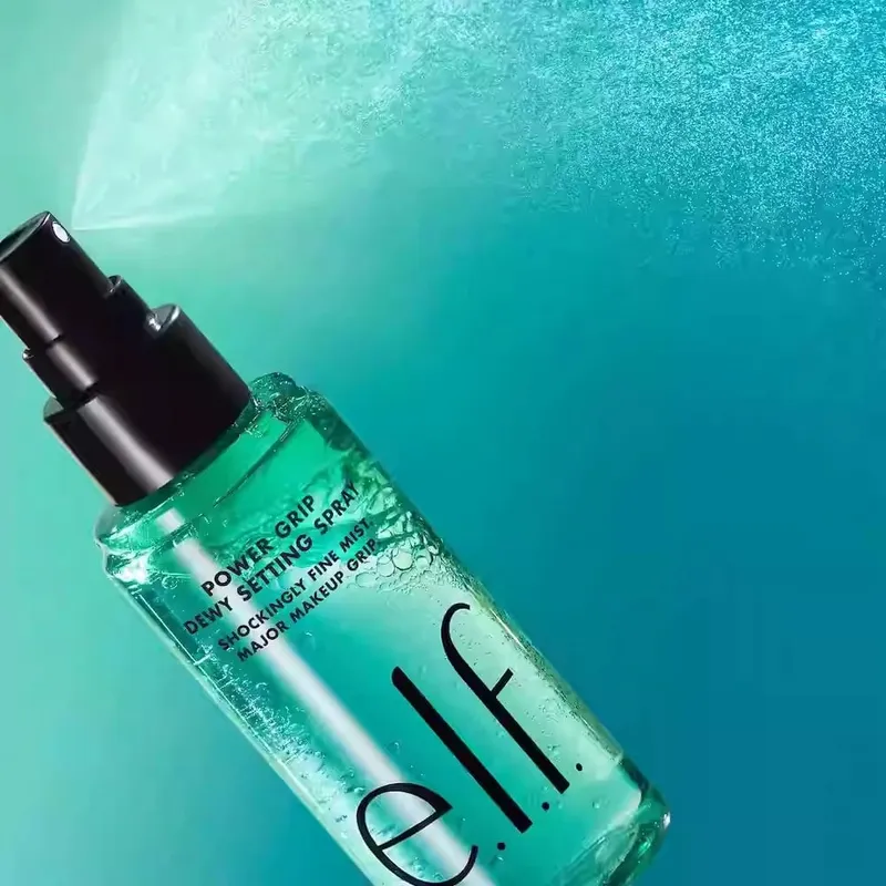 Elf spray de maquiagem de longa duração, hidratante e controle de oleosidade, cai rapidamente, formando filme e evitando que a maquiagem grude