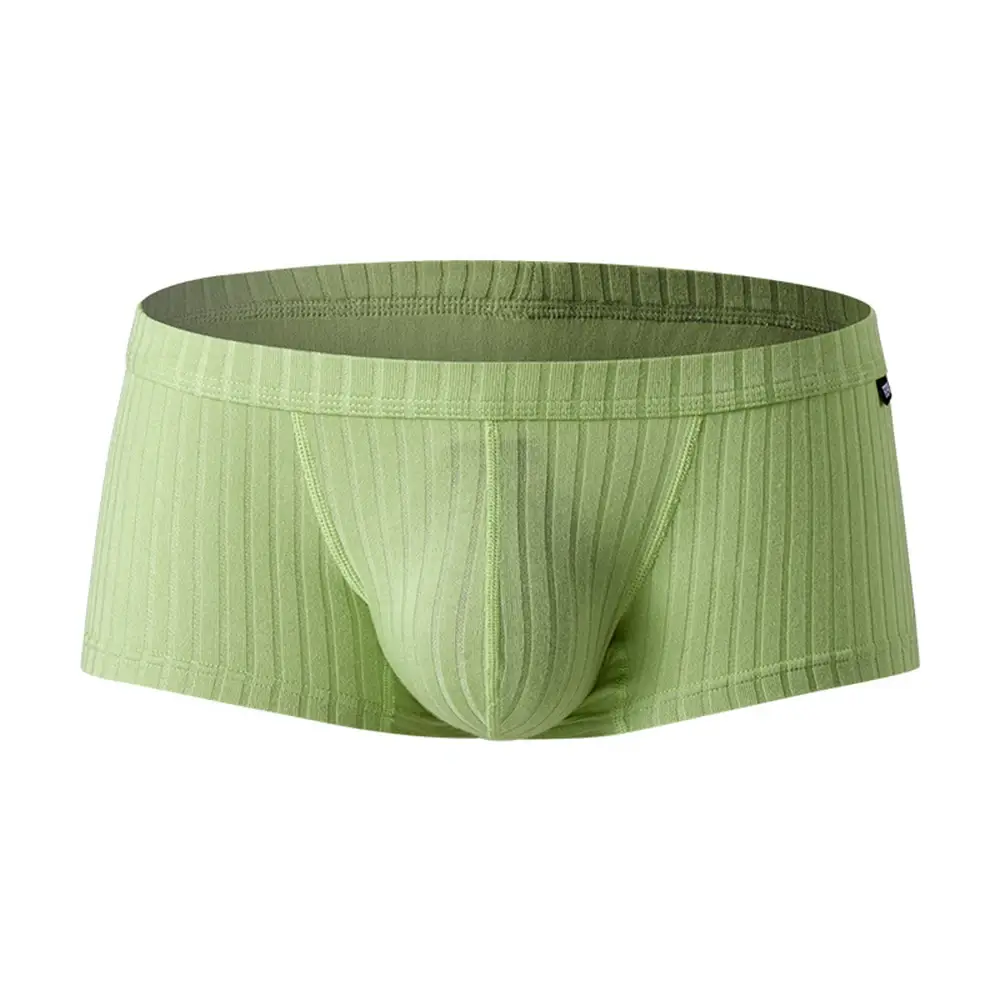 Calções masculinos cuecas bolsa aumentando cintura baixa suor respirável shorts cueca para homem 1pc