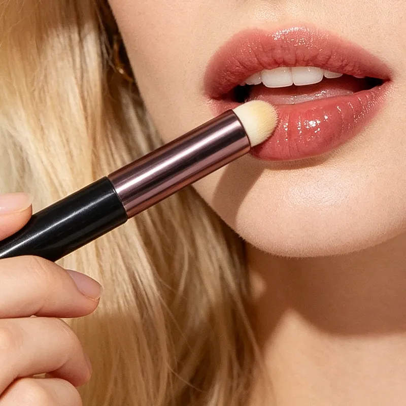 5/10 pçs pincel de maquiagem labial fundação corretivo pincéis aplicador de batom multifuncional lábios olho rosto mistura compõem escova