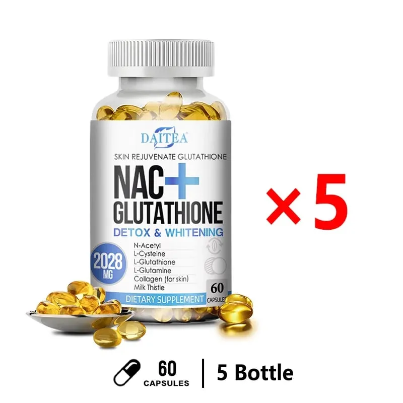 Complexo Antioxidante Intracelular Suplemento NAC L-Glutationa - Promove limpeza, desintoxicação e reparação Reduz lipossomas