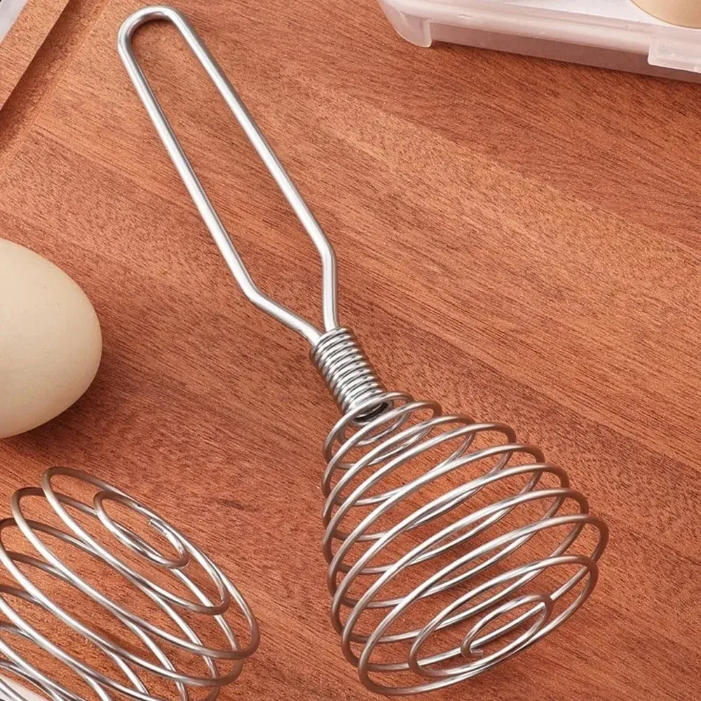 Acessórios de cozinha espiral batedor agitador misturador aço inoxidável ovo leite jam batedor manual liquidificador cozinhar utensílio cozinha ferramenta