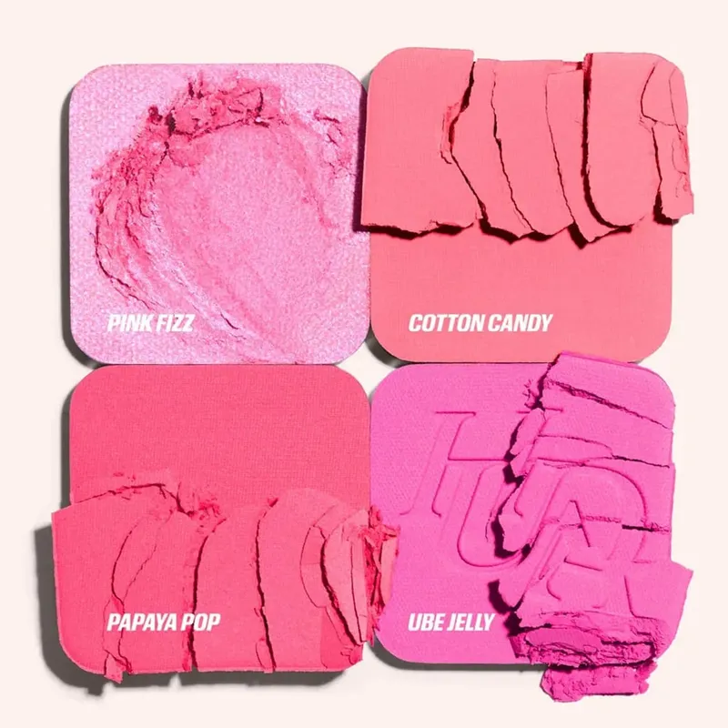 4-in-1 Glow Blush and Brush Set Filter Flush Eye Check Blush Palette Matte Shimmer Face Makeup Long Lasting Women Daily Cosmetic
