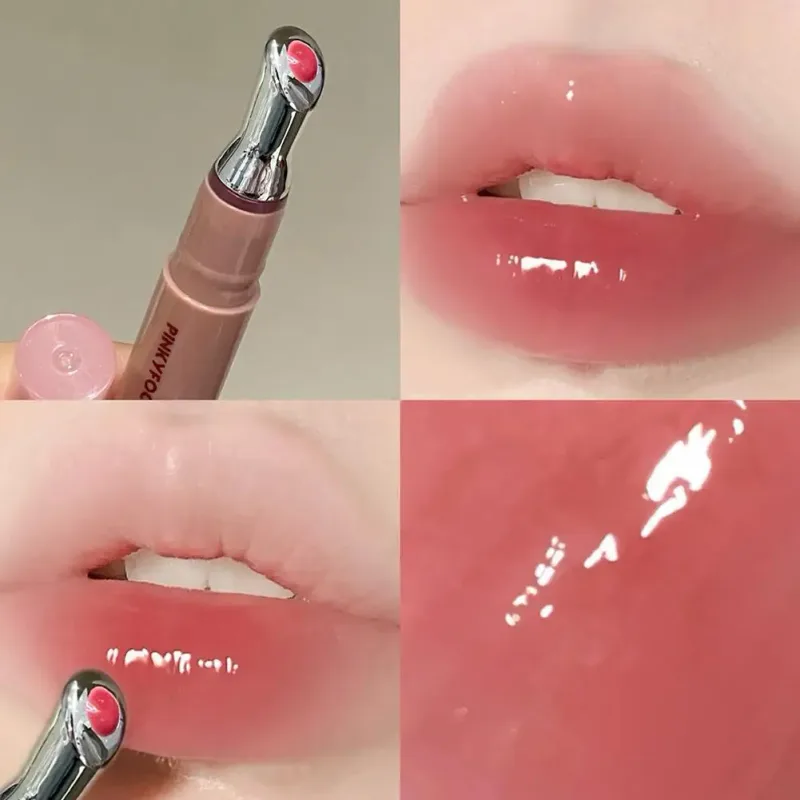Lip Gloss Vitamin E Lip Serum Hydrating & Plumping Tinted Lip Gloss Moisturizing Lip Balm For Glossy Sheer Smooth Lips