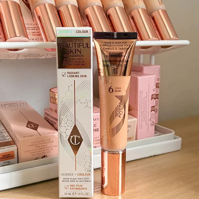 Charlotte Latest Tilbury Moisturized Plump Lip Gloss Highlights Concealer Liquid Foundation Two Color Heartbeat Blush Makeup