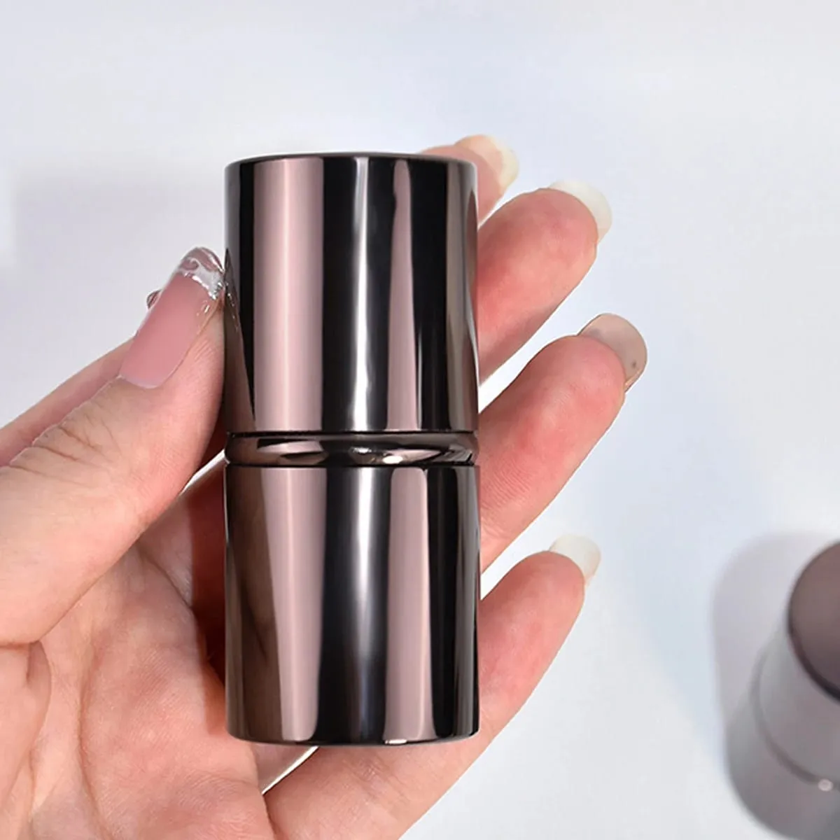 1pc retrátil blush escova kabuki fundação pincel macio macio pó contorno pincéis de maquiagem ferramentas de maquiagem portátil