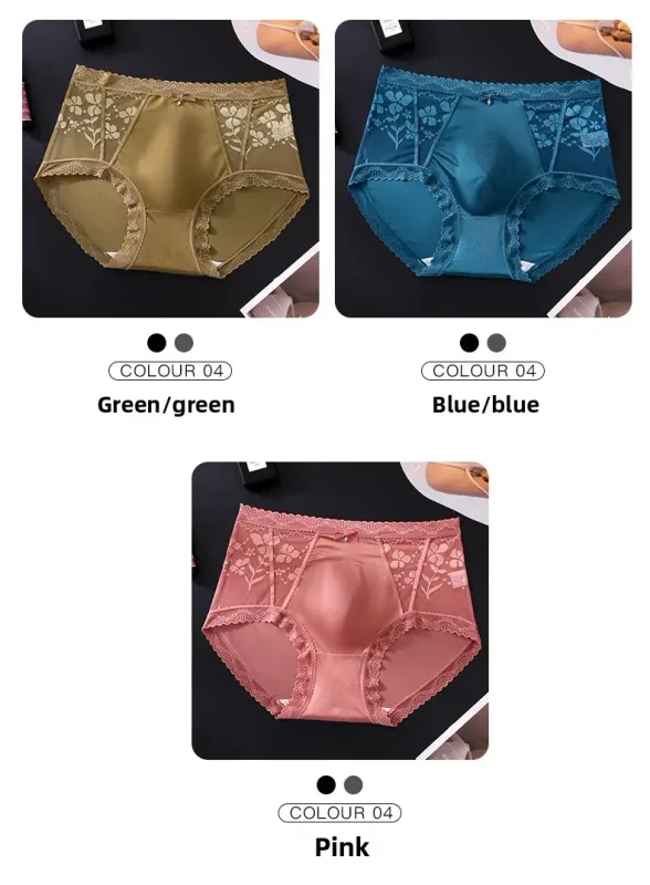 2 pacotes masculinos cuecas de renda de cetim de cintura média 3D bolsa strass arco alto elástico acabamento recortado suave — image 8