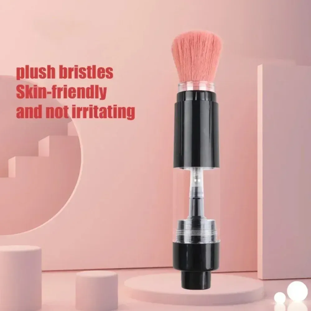Pincel de pó recarregável pincéis de pó cosméticos multi-funcional push-on spray pó escova fundação blush escova ferramentas de maquiagem