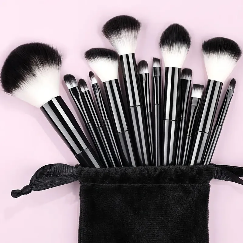 Pincéis de maquiagem 8-29pcs kit de maquiagem profissional feminino cosméticos pincel de pó macio sombra fundação conjunto completo ferramenta de beleza de viagem