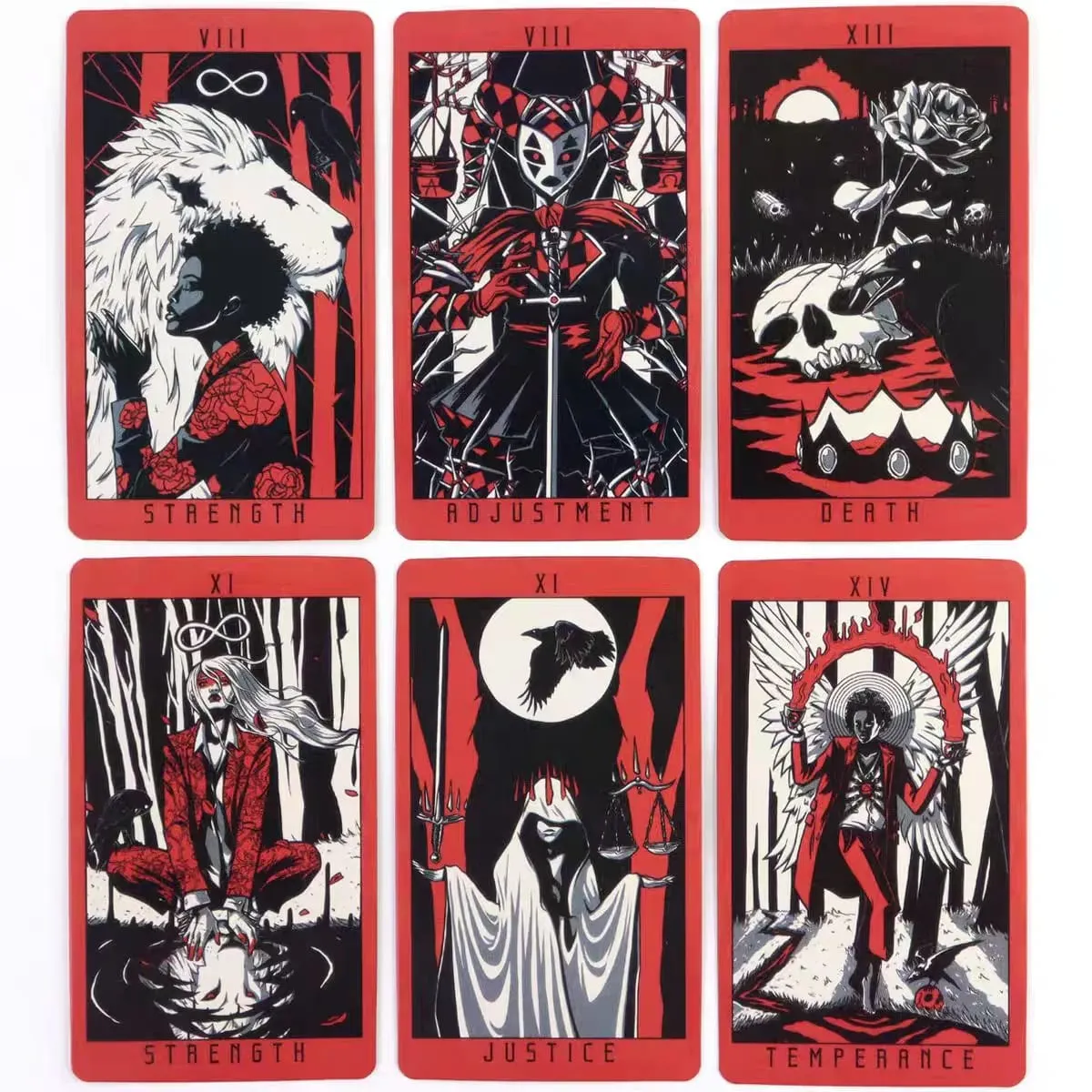 Baralho de tarô oco perdido, 80 cartas, gótico, arte escura, oráculo, adivinhação com guia, inglês, cartas de adivinhação, presente de bruxa